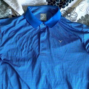 Callaway, blue golf shirt(m)